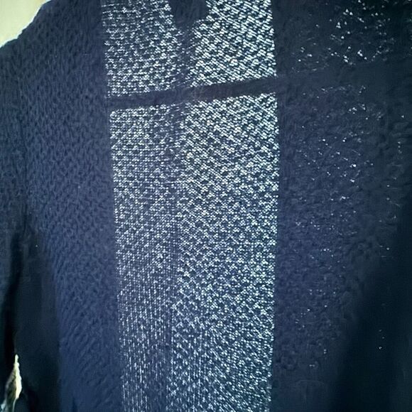 Vintage M Missoni black lightweight sweater cardigan with teal accents US 2 - Picture 9 of 16